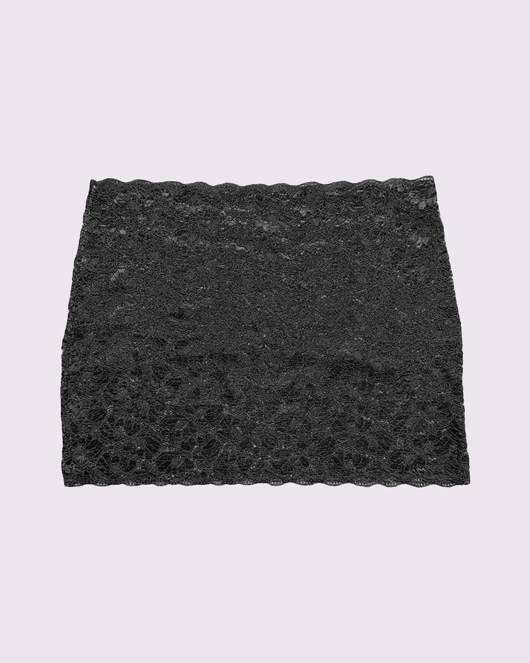 Lace mini skirt Black