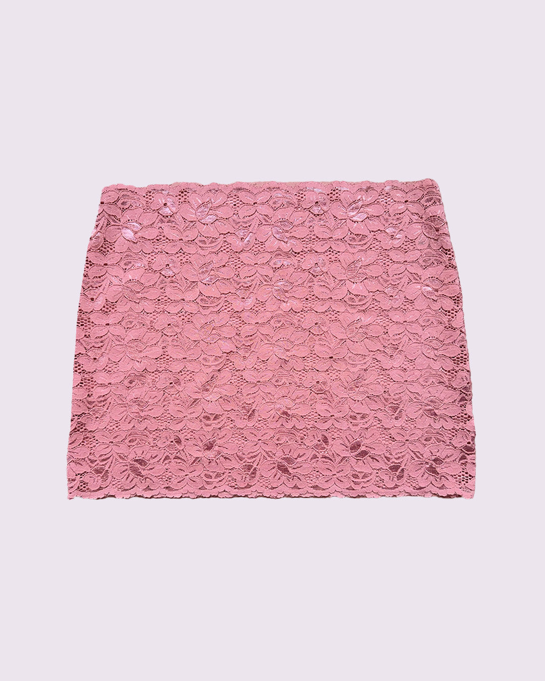 Lace mini skirt Pink